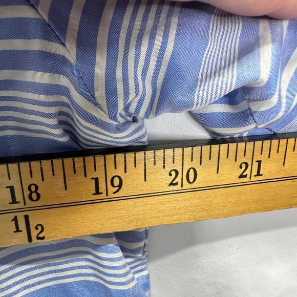 Ann Mashburn Silk Striped Tunic Blouse Pullover Long Sleeve size M - Picture 5 of 6